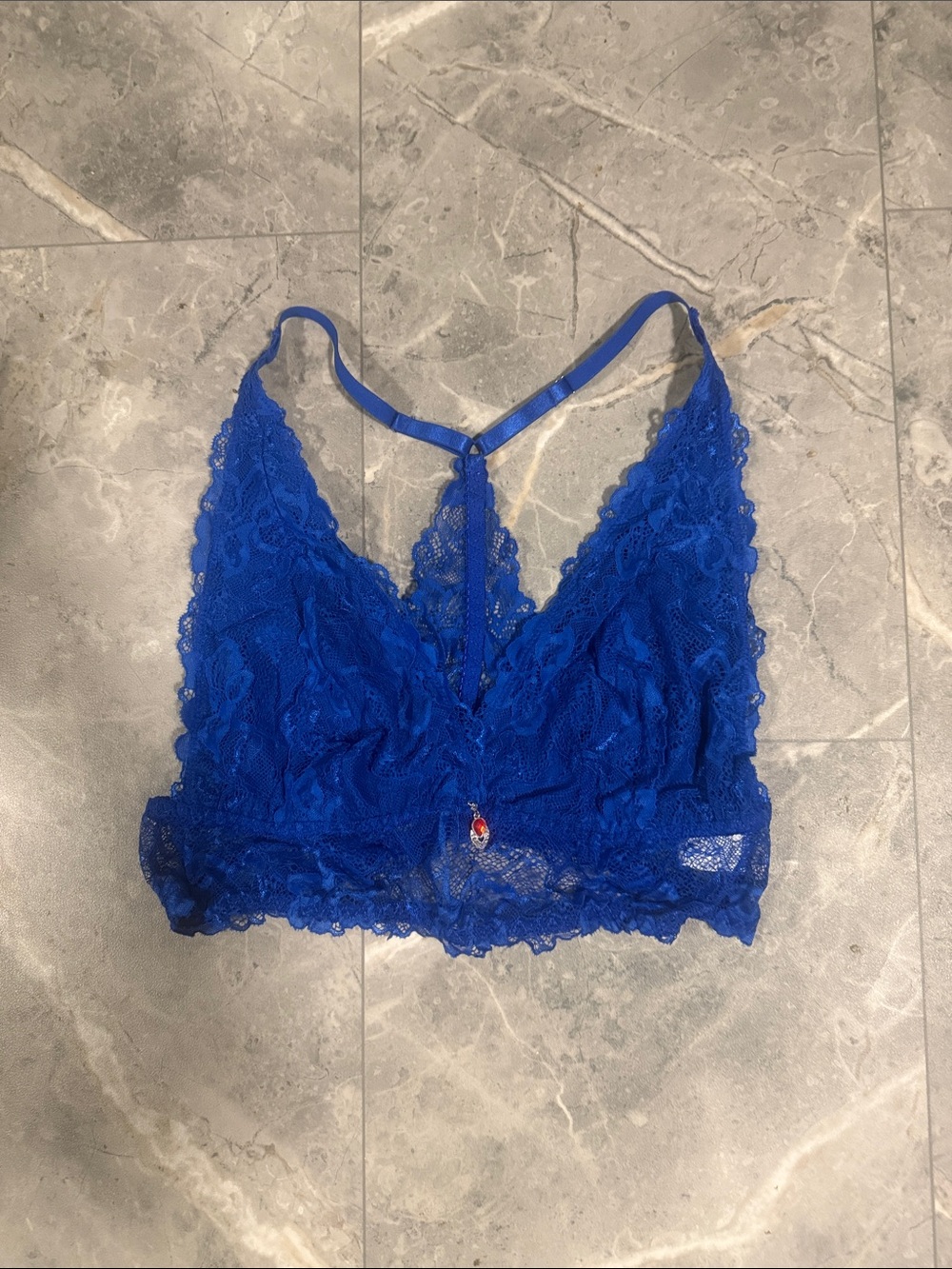 Lace Bralette - Royal Blue